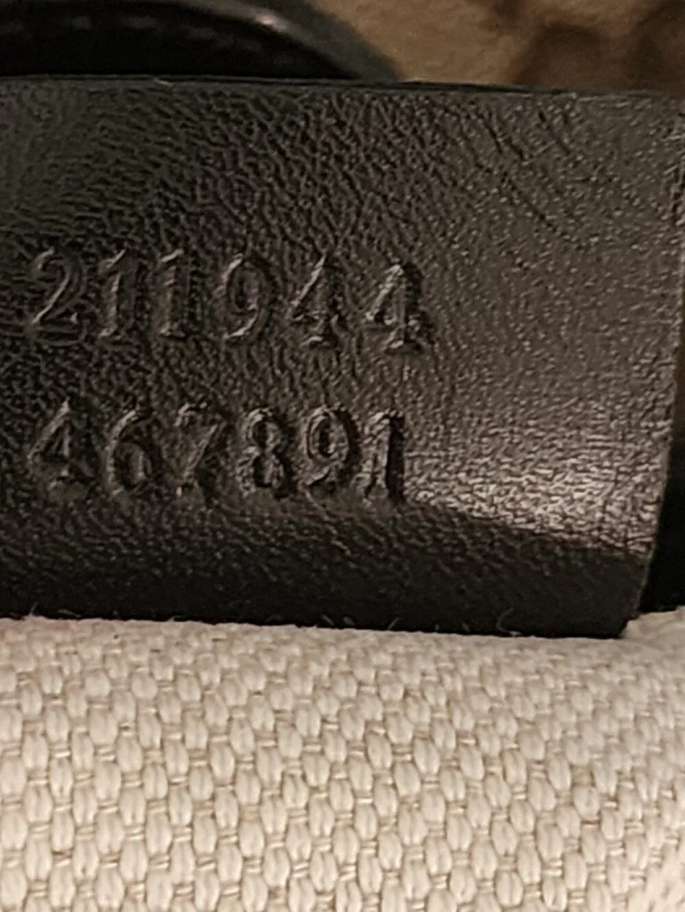 Gucci Beige GG Canvas Shoulder Bag with Brown Trim